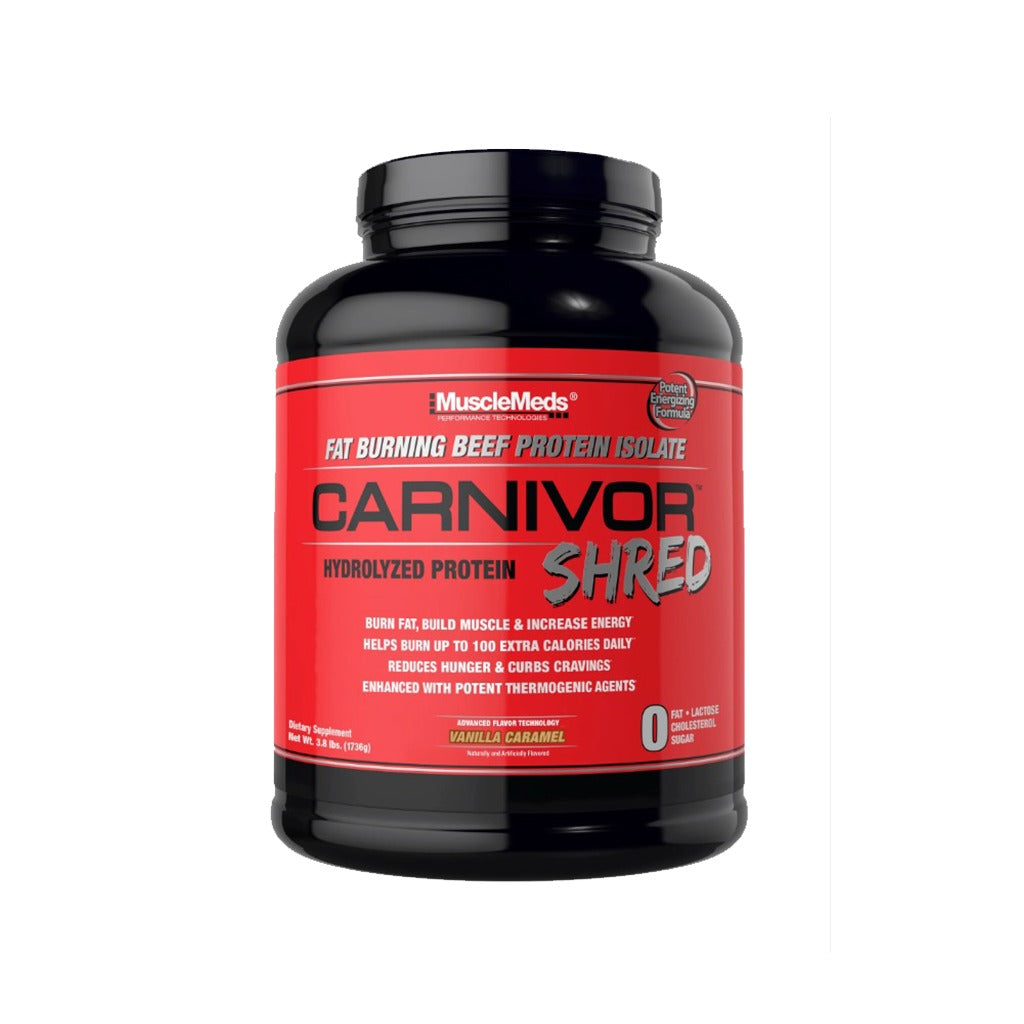 MuscleMeds Carnivor Shred  Fat Burning Beef Protein Isolate (4lb, 56 Servings)