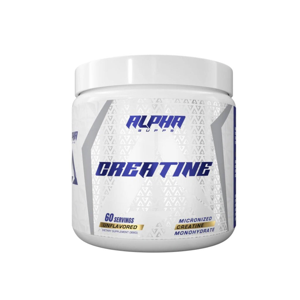 Alpha Supps Creatine Monohydrate – Micronized (300g | 60 Servings)