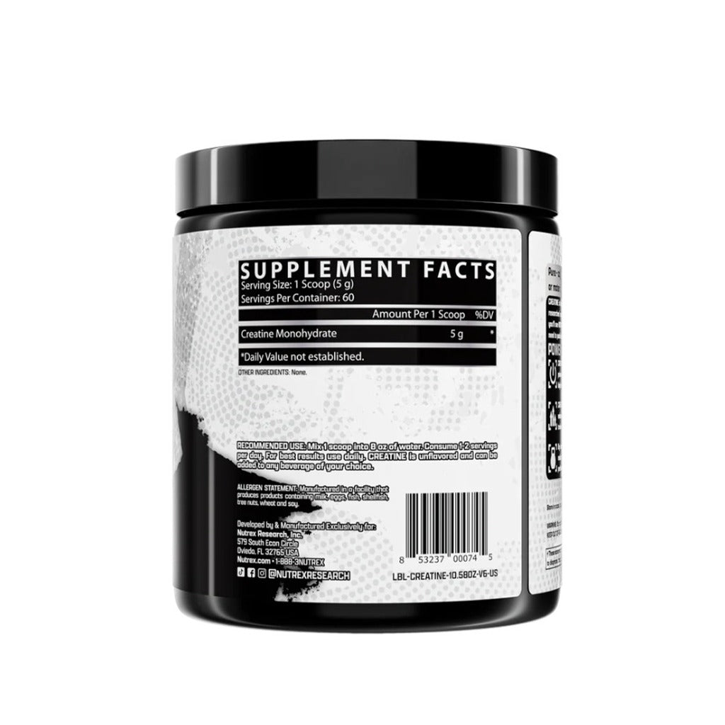Nutrex Creatine Monohydrate – 300g (Unflavored)